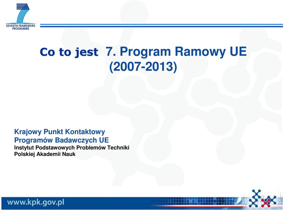 Punkt Kontaktowy Programów Badawczych