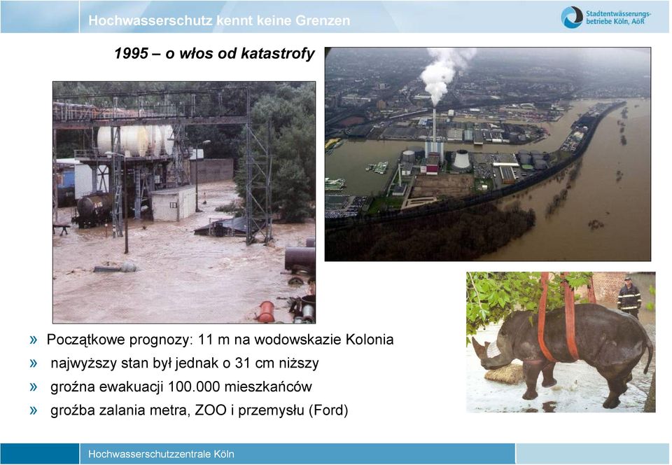 jednak o 31 cm niższy» groźna ewakuacji 100.