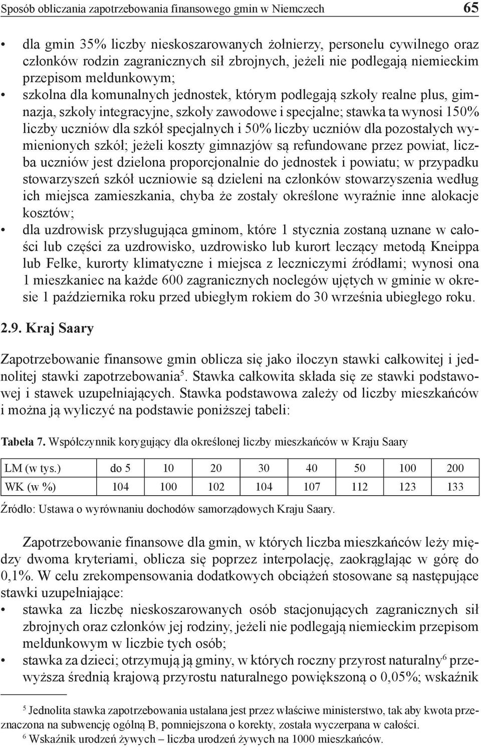 liczby uczniów dla szkół specjalnych i 50% liczby uczniów dla pozostałych wymienionych szkół; jeżeli koszty gimnazjów są refundowane przez powiat, liczba uczniów jest dzielona proporcjonalnie do