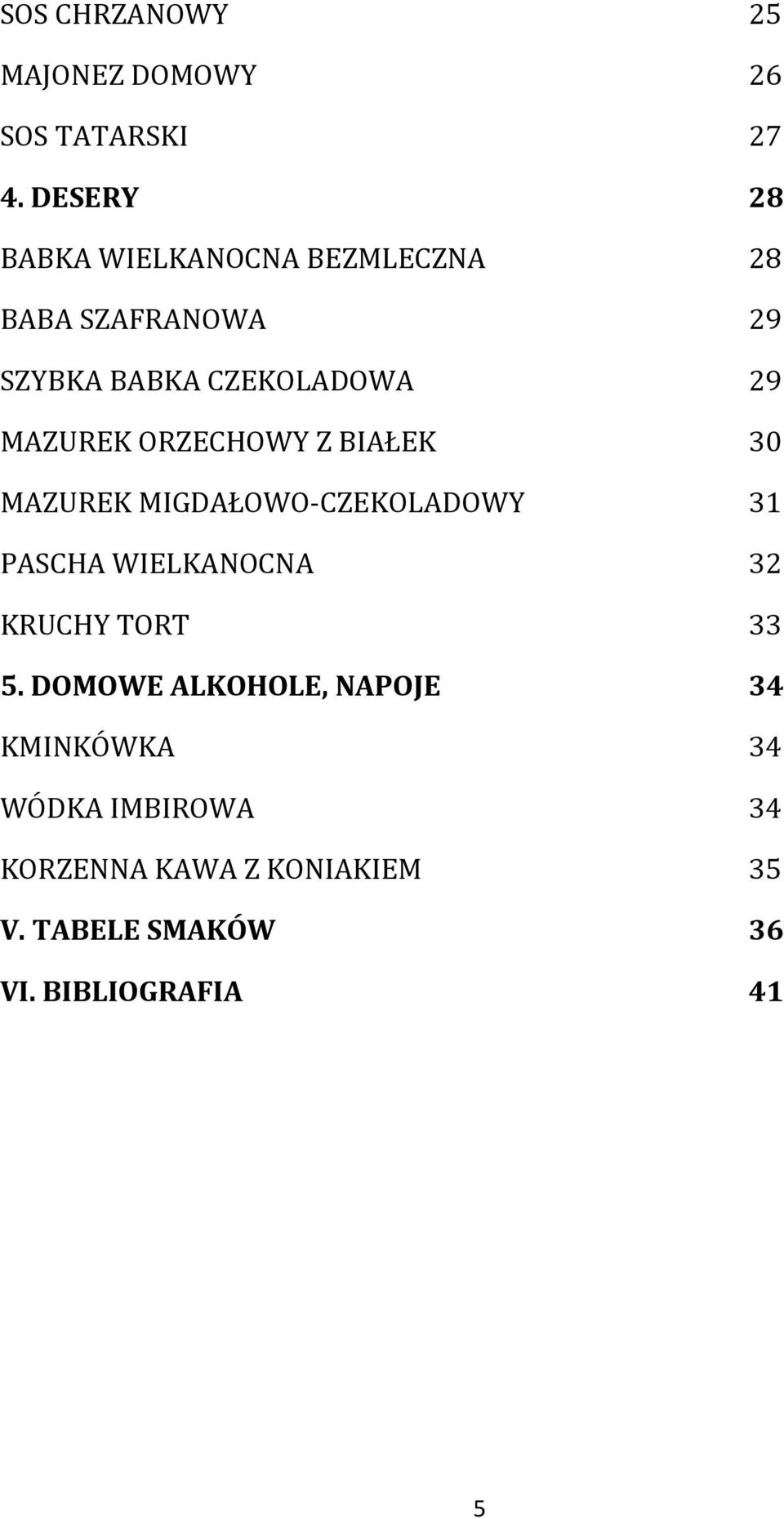 MAZUREK ORZECHOWY Z BIAŁEK 30 MAZUREK MIGDAŁOWO-CZEKOLADOWY 31 PASCHA WIELKANOCNA 32 KRUCHY