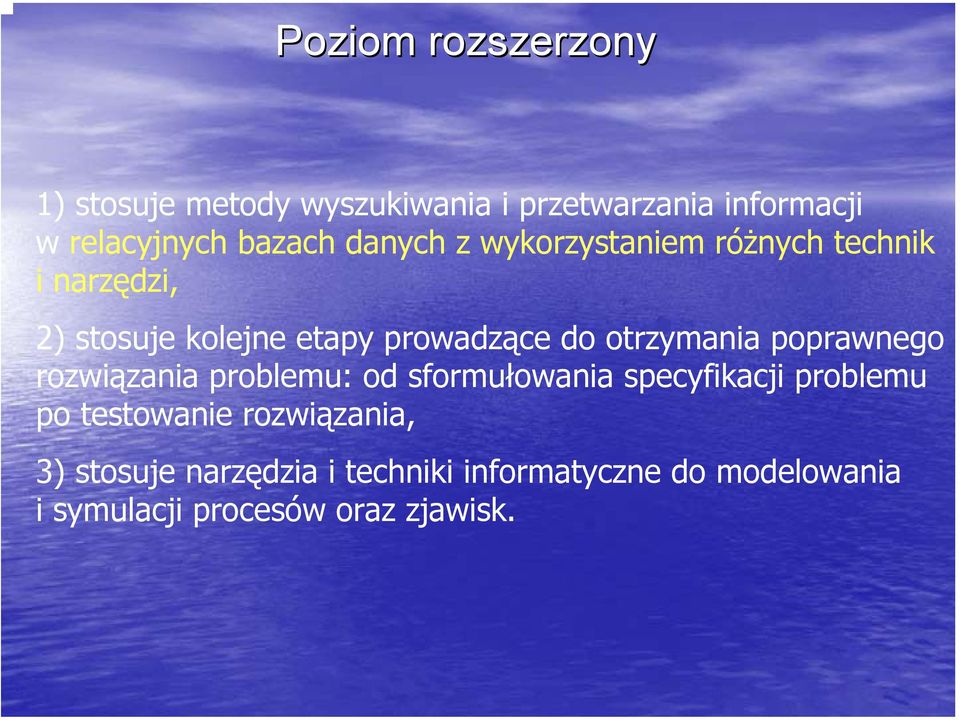 otrzymania poprawnego rozwiązania problemu: od sformułowania specyfikacji problemu po testowanie