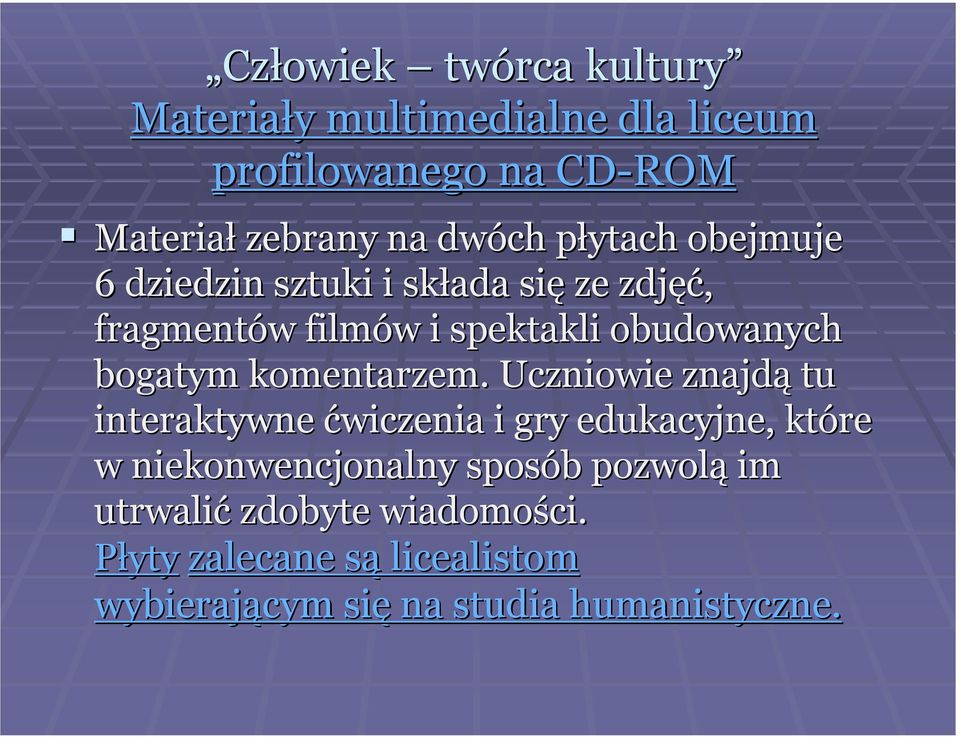 bogatym komentarzem.