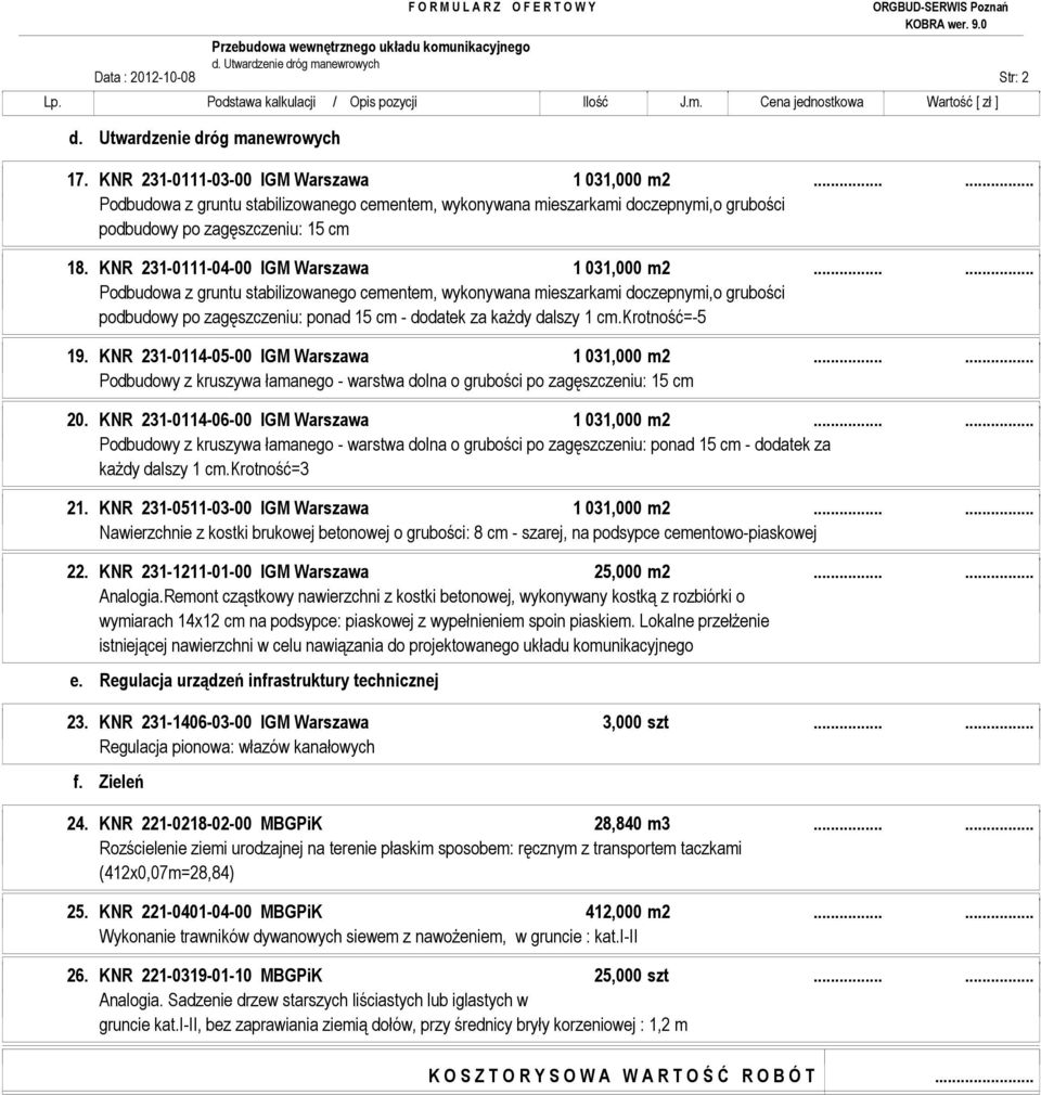 KNR 231-0111-04-00 IGM Warszawa 1 031,000 m2.