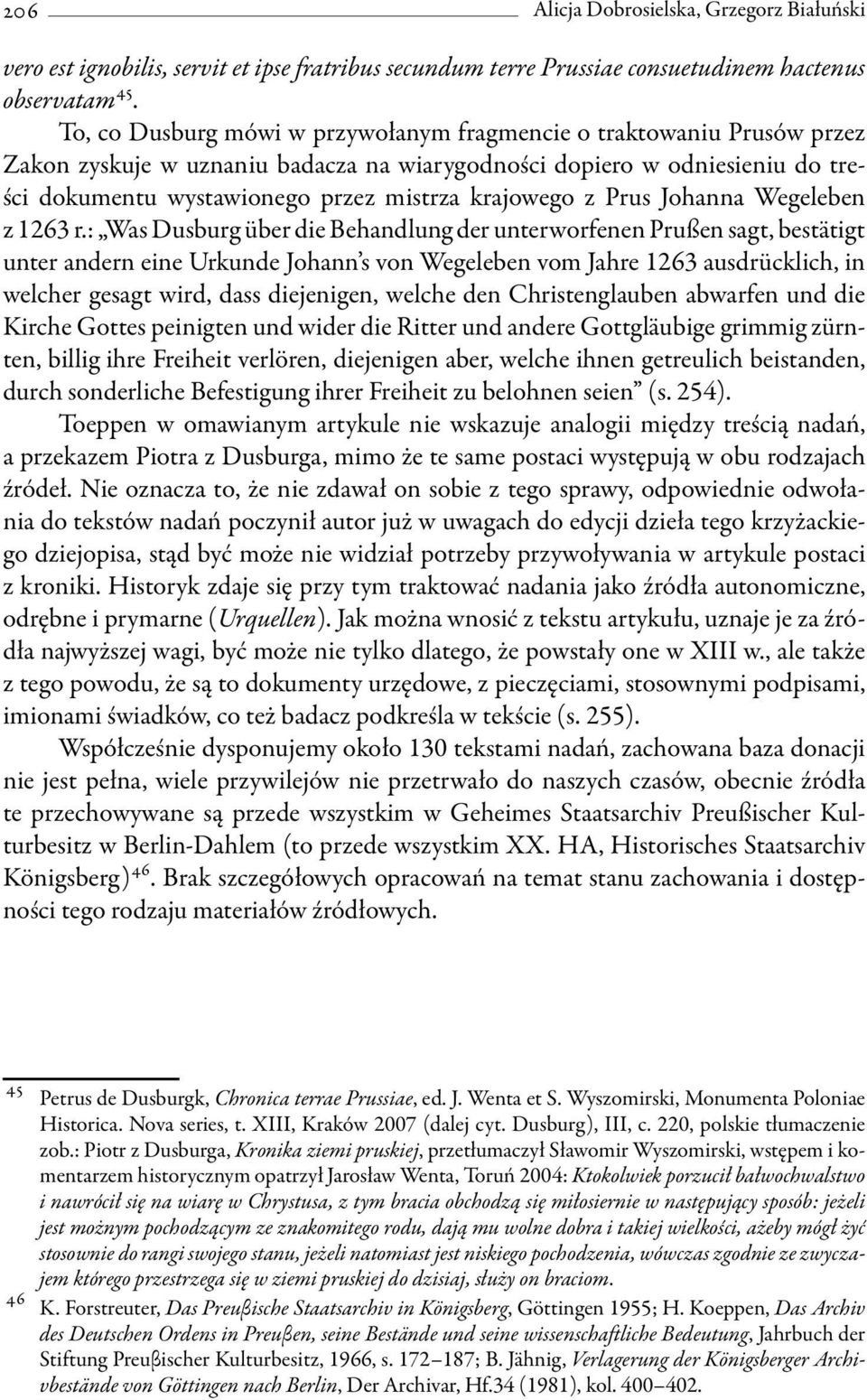 z Prus Johanna Wegeleben z 1263 r.