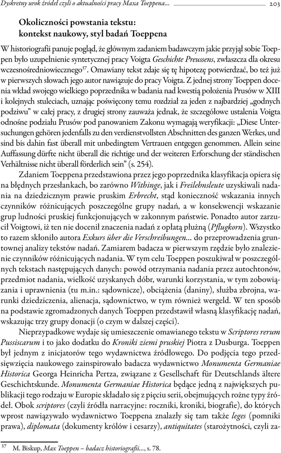 pracy Voigta Geschichte Preussens, zwłaszcza dla okresu wczesnośredniowiecznego 37.