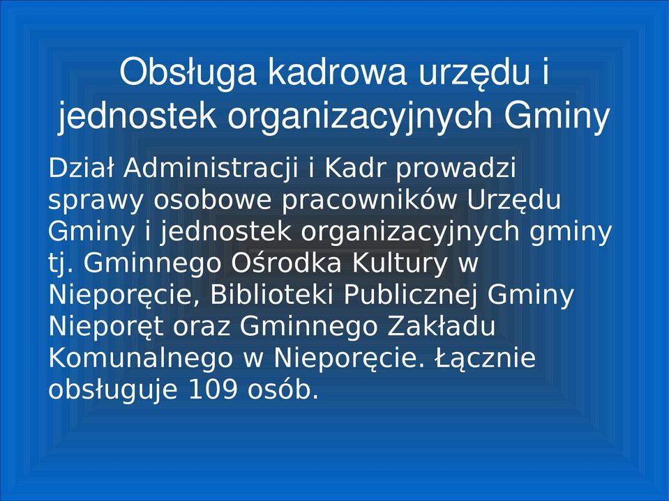 organizacyjnych gminy tj.