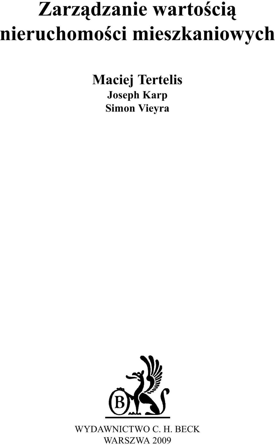 Maciej Tertelis Joseph Karp