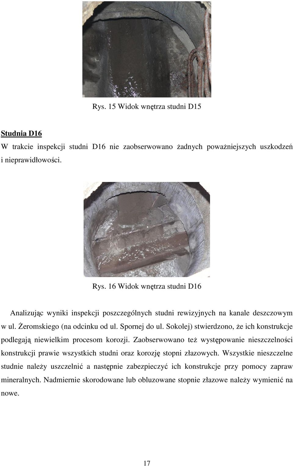 Sokolej) stwierdzono, Ŝe ich konstrukcje podlegają niewielkim procesom korozji.