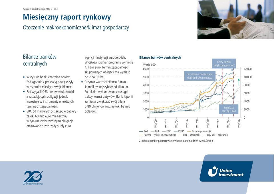 6 mld euro miesięcznie, w tym (na rynku wtórnym) obligacje emitowane przez rządy strefy euro, agencji i instytucji europejskich. W całości rozmiar programu wyniesie 1,1 bln euro.