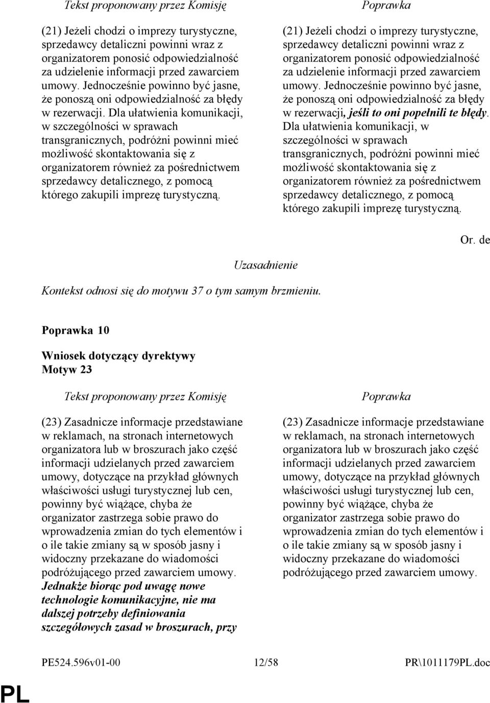 Dla ułatwienia komunikacji, w szczególności w sprawach transgranicznych, podróżni powinni mieć możliwość skontaktowania się z organizatorem również za pośrednictwem sprzedawcy detalicznego, z pomocą
