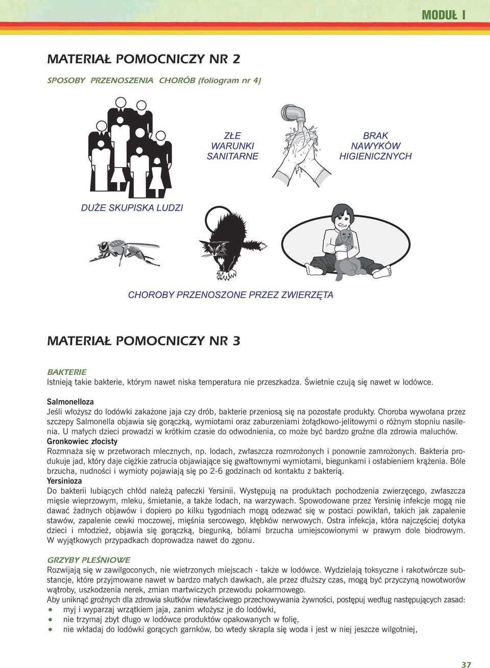 Choroba wywo³ana przez szczepy Salmonella objawia siê gor¹czk¹, wymiotami oraz zaburzeniami o³¹dkowo-jelitowymi o ró nym stopniu nasilenia.