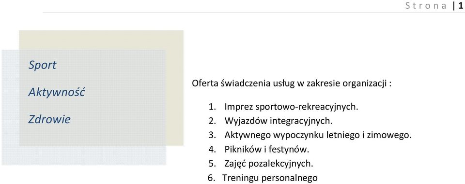 Wyjazdów integracyjnych. 3.