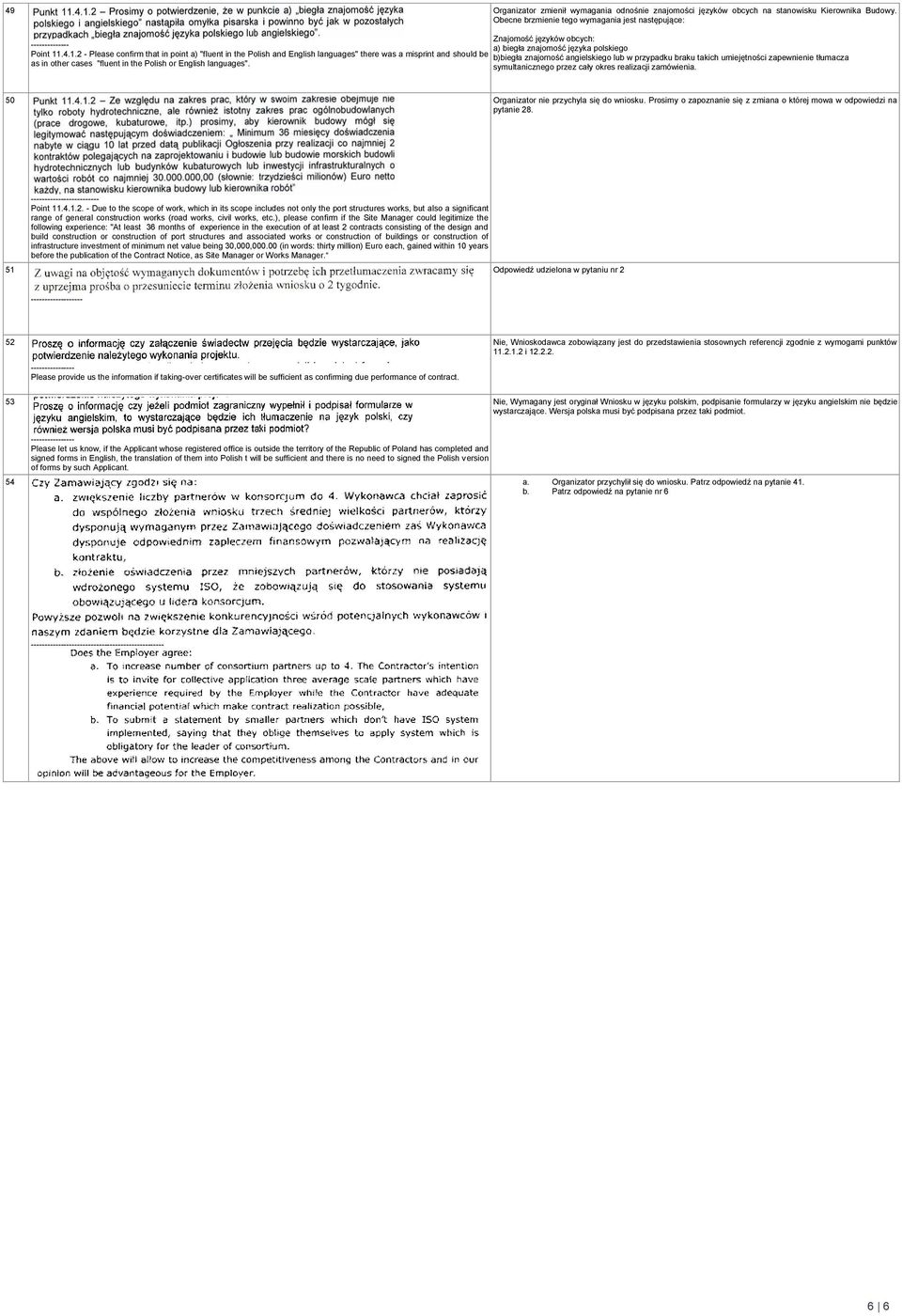 .4.1.2 - Please confirm that in point a) "fluent in the Polish and English languages" there was a misprint and should be b)biegła znajomość angielskiego lub w przypadku braku takich umiejętności