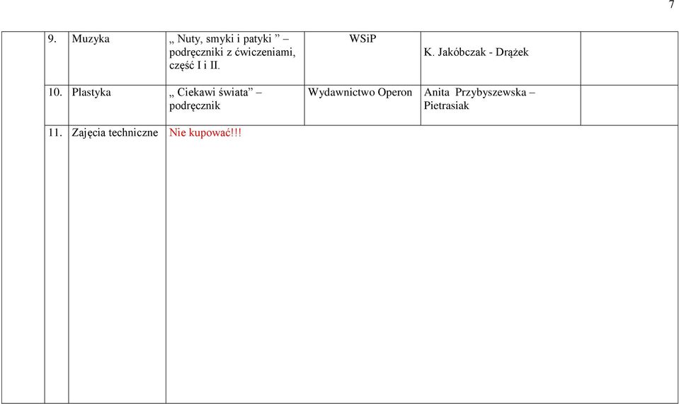 Plastyka Ciekawi świata podręcznik Operon Anita
