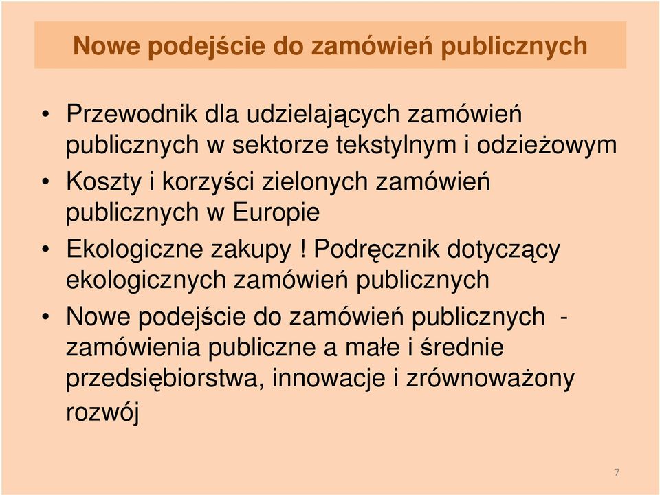 Ekologiczne zakupy!