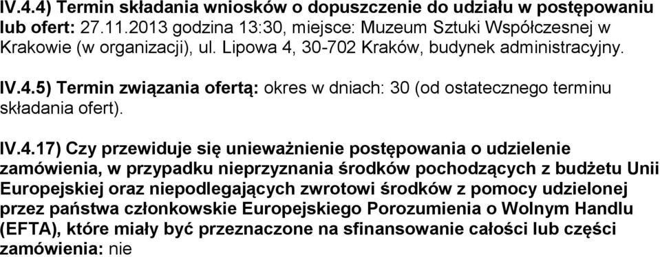 30-702 Kraków, budynek administracyjny. IV.4.