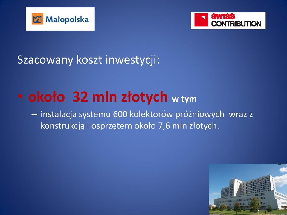 600 kolektorów próżniowych wraz z