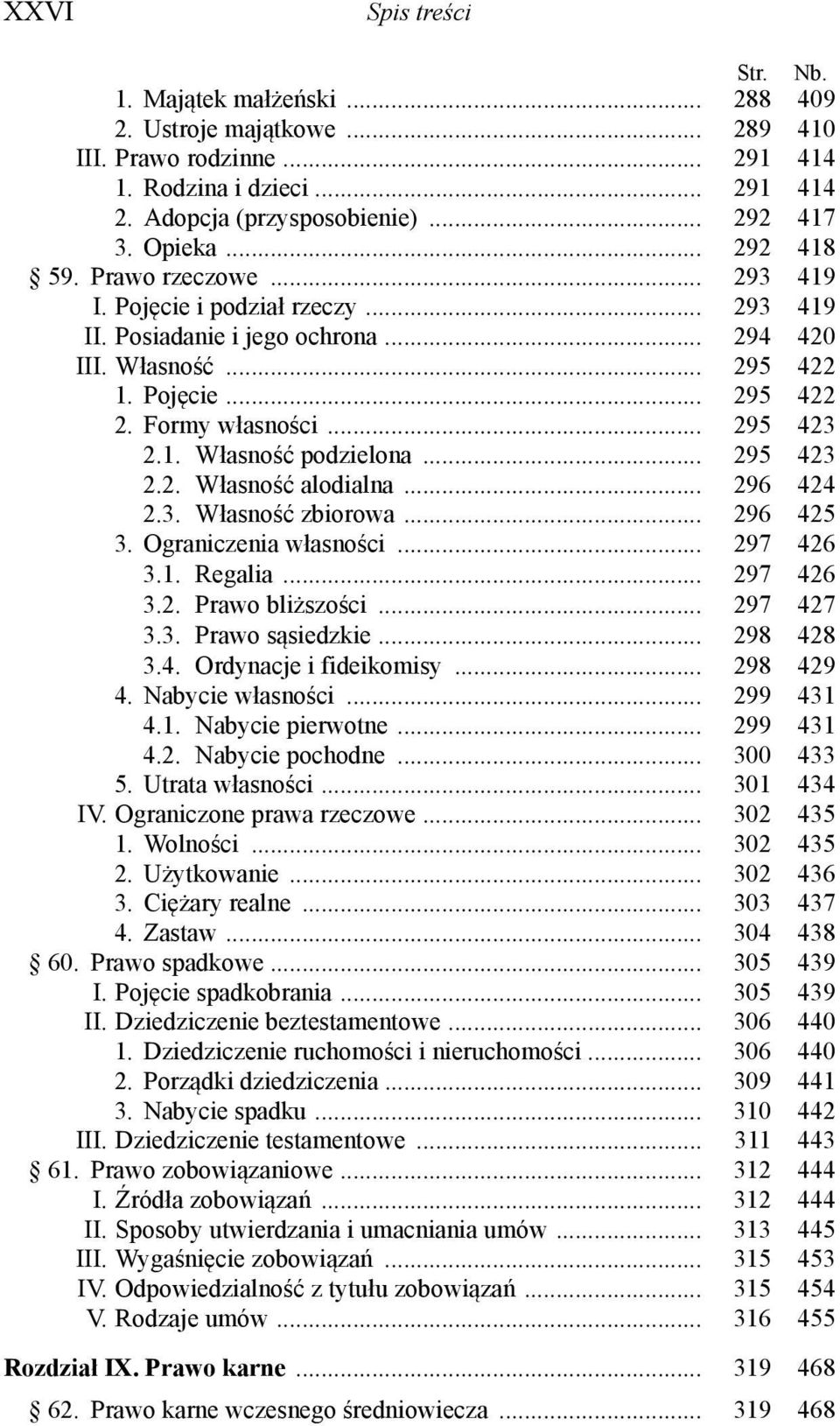 1. Własność podzielona... 295 423 2.2. Własność alodialna... 296 424 2.3. Własność zbiorowa... 296 425 3. Ograniczenia własności... 297 426 3.1. Regalia... 297 426 3.2. Prawo bliższości... 297 427 3.