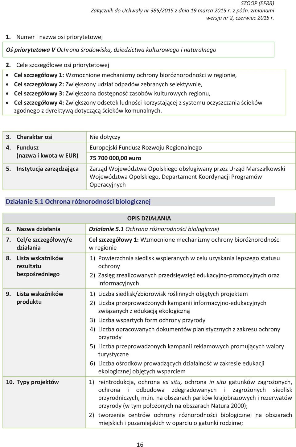 Zwiększona dostępność zasobów kulturowych regionu, Cel szczegółowy 4: Zwiększony odsetek ludności korzystającej z systemu oczyszczania ścieków zgodnego z dyrektywą dotyczącą ścieków komunalnych. 3.