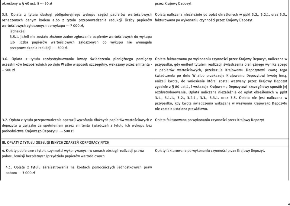 zł przez Krajowy Depozyt 3.5.