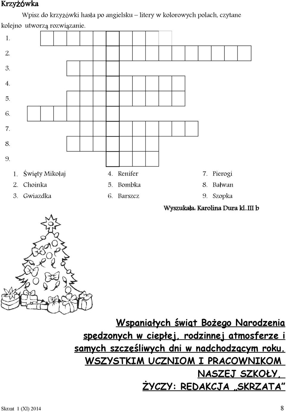 Szopka Wyszukała: Karolina Dura kl.