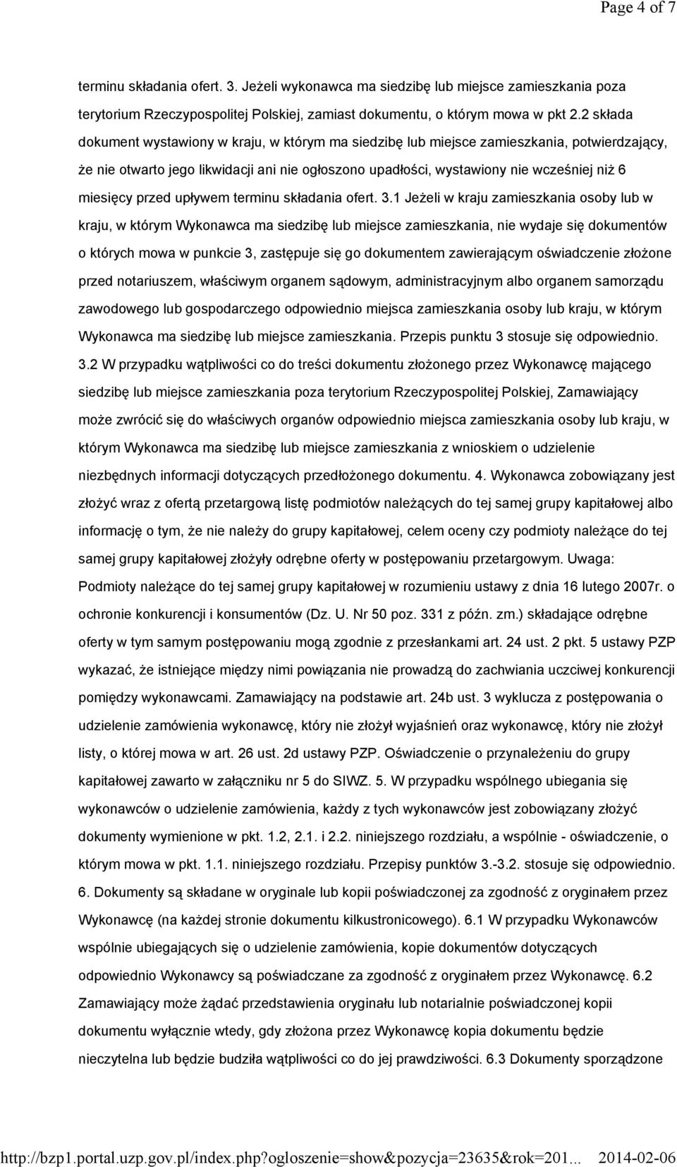 miesięcy przed upływem terminu składania ofert. 3.