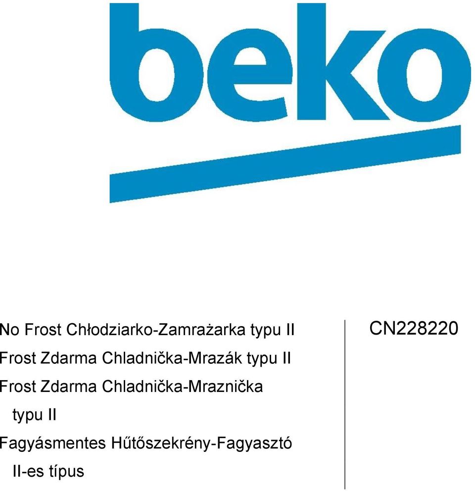 Zdarma Chladnička-Mraznička typu II