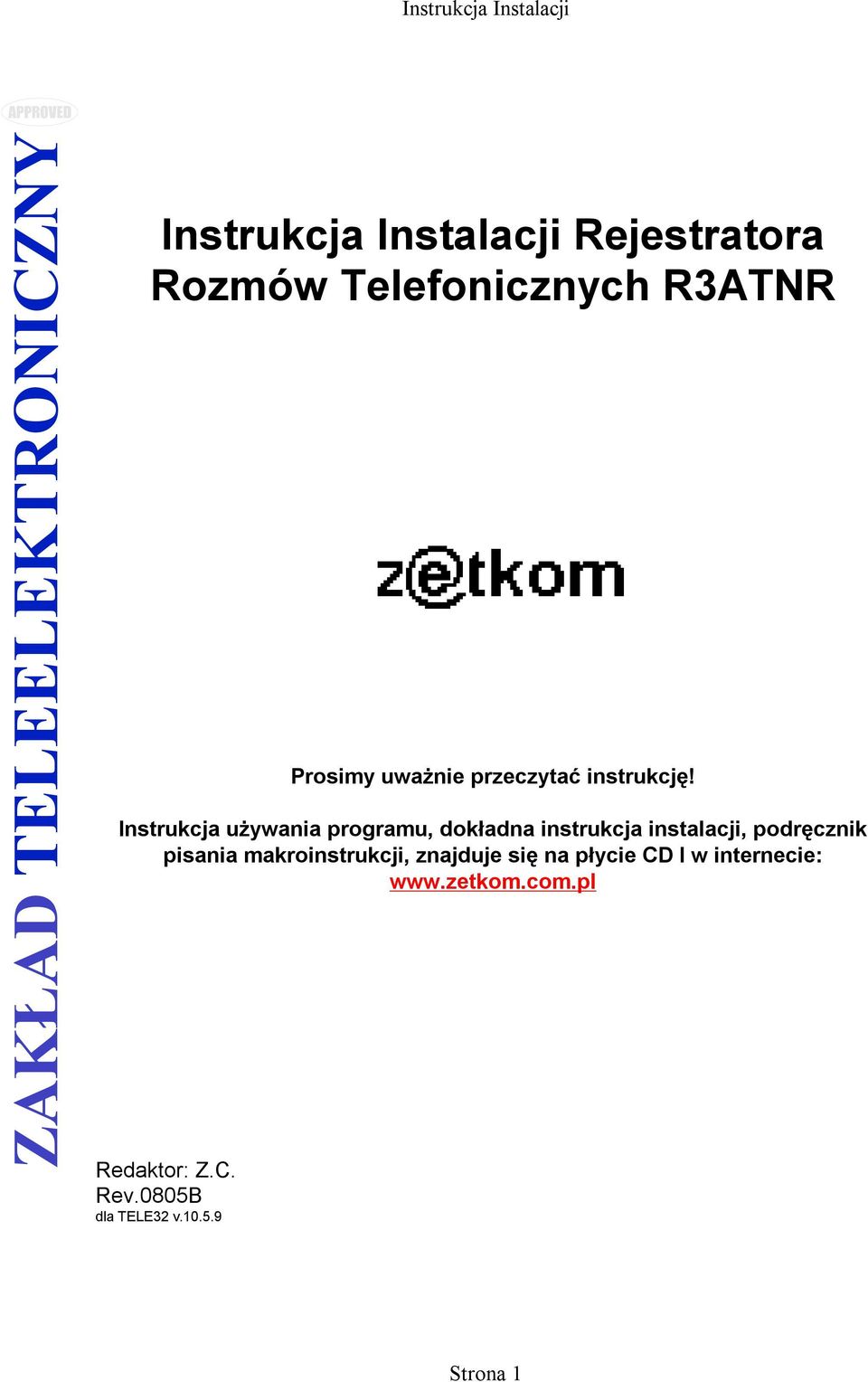 Instrukcja używania programu, dokładna instrukcja instalacji, podręcznik pisania