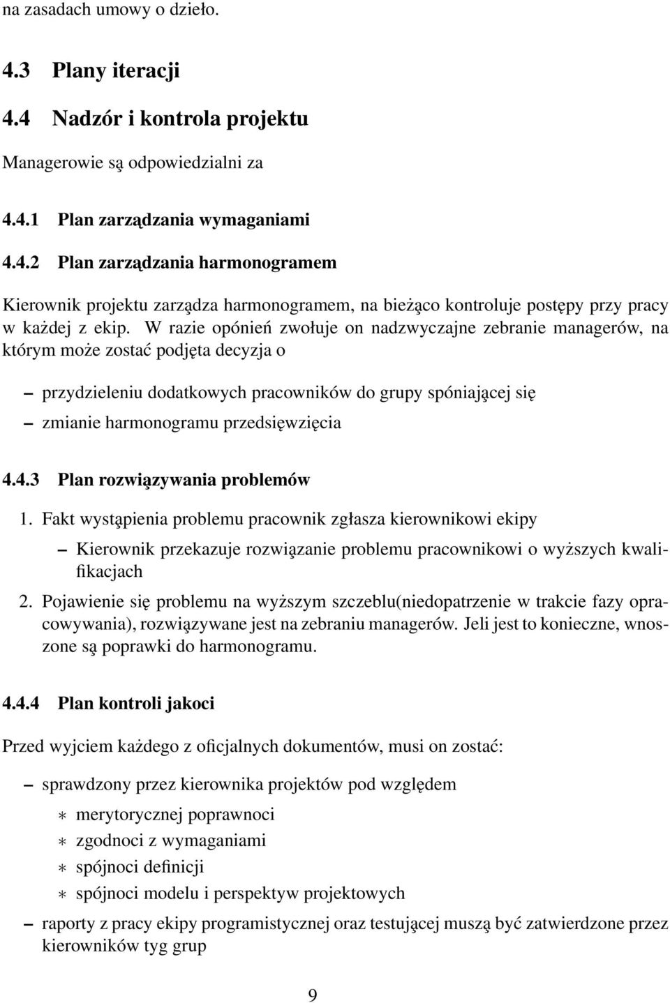 przedsięwzięcia 4.4.3 Plan rozwia zywania problemów 1.