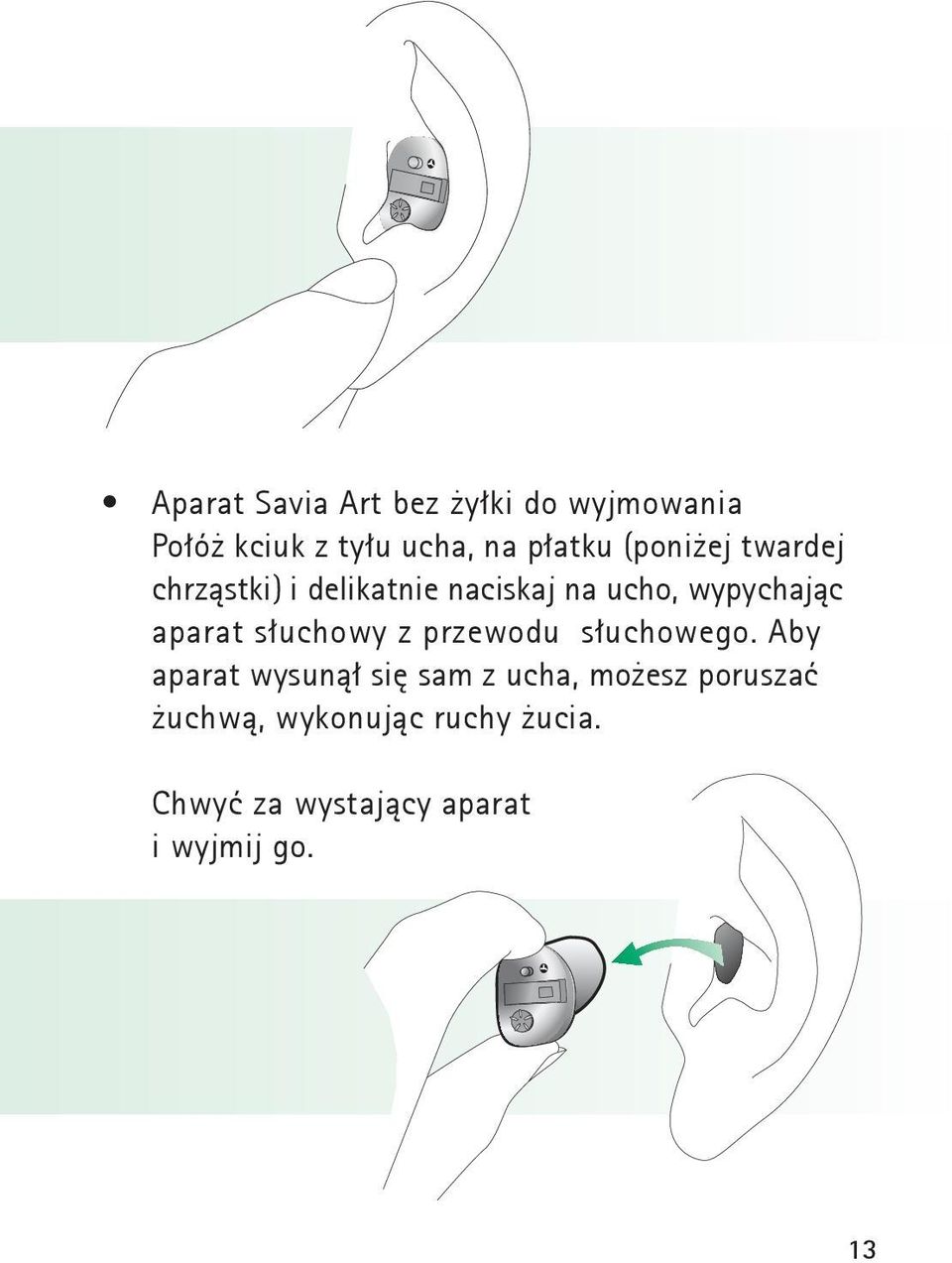 słuchowy z przewodu słuchowego.