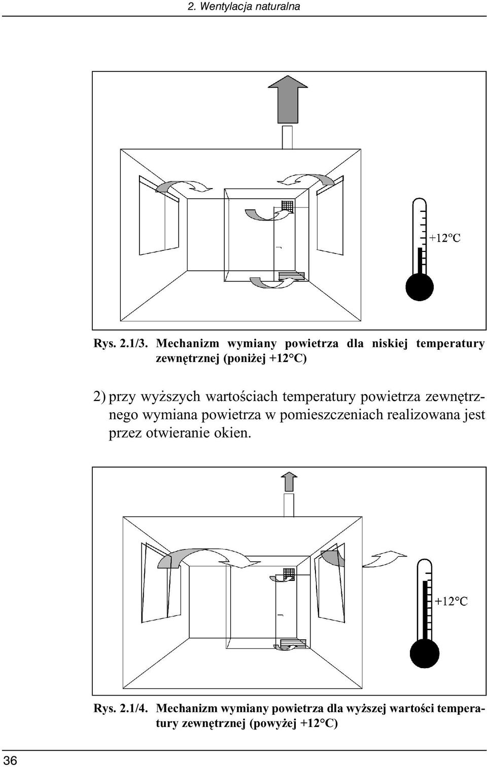 wy szych wartoêciach temperatury powietrza zewn trznego wymiana powietrza w