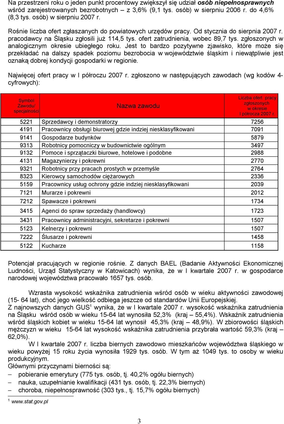 zgłoszonych w analogicznym okresie ubiegłego roku.