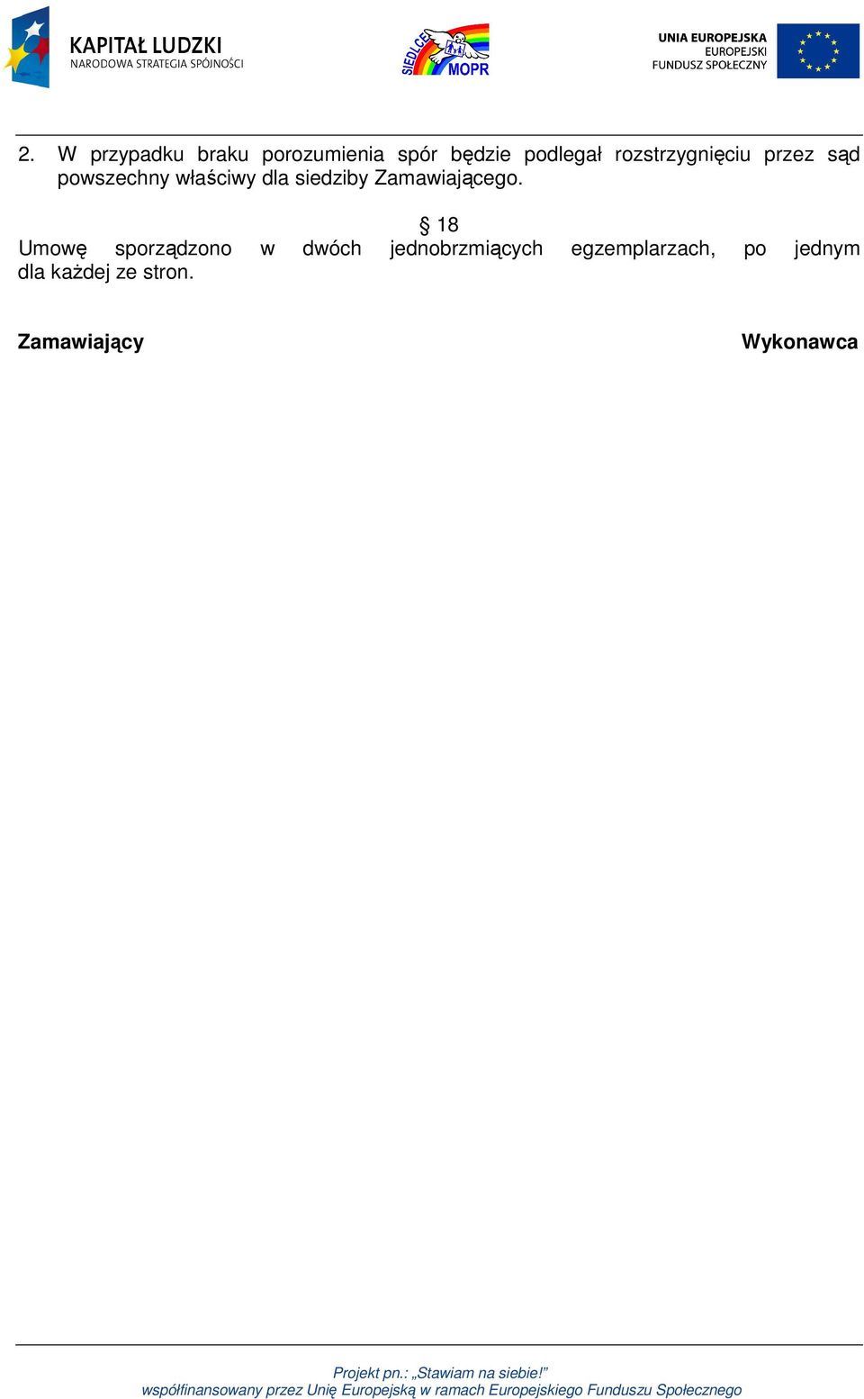 Zamawiającego.
