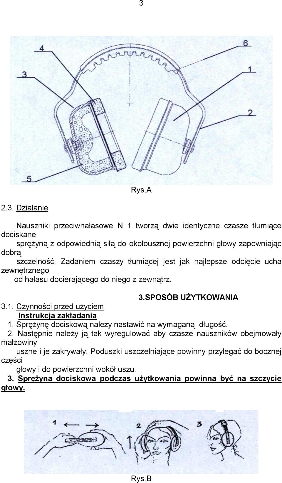 Czynności przed użyciem Instrukcja zakładania 1. Sprężynę dociskową należy nastawić na wymaganą długość. 2.