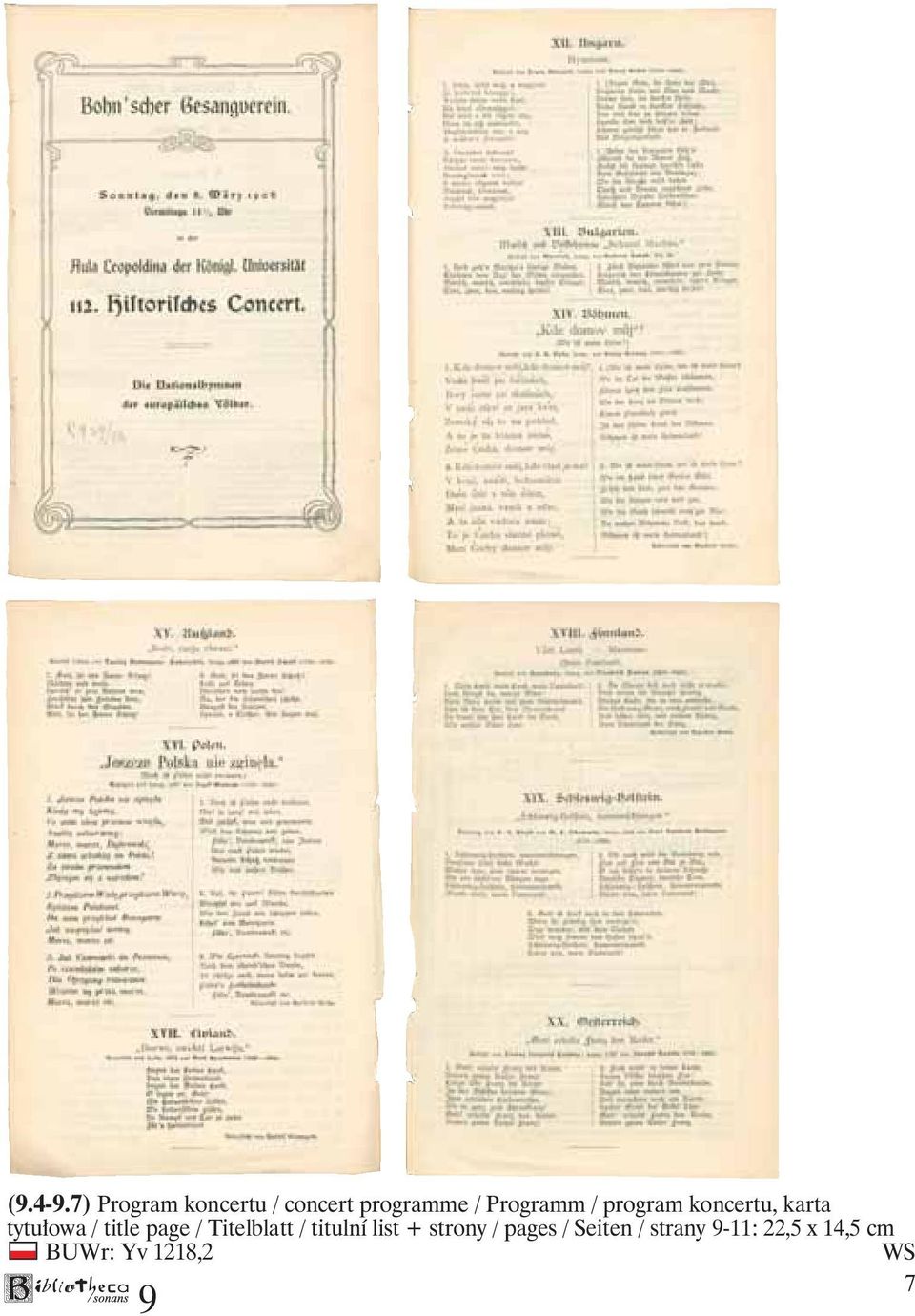 page / Titelblatt / titulní list + strony / pages /