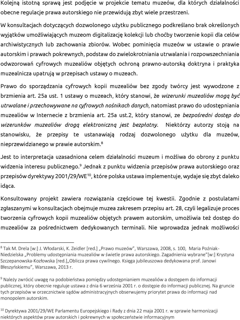 lub zachowania zbiorów.
