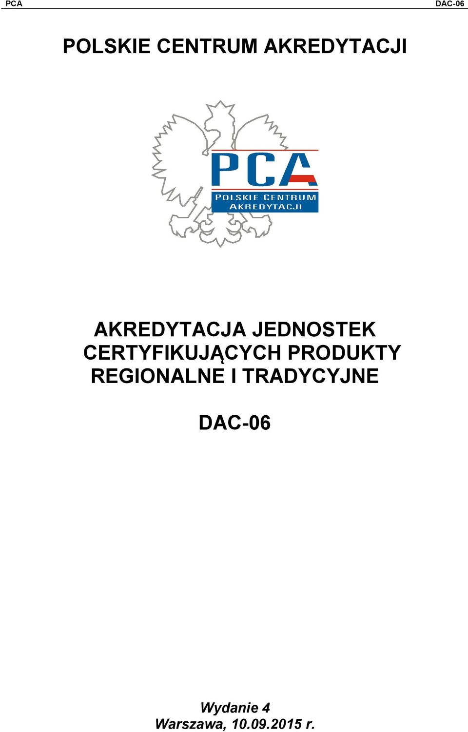 CERTYFIKUJĄCYCH PRODUKTY