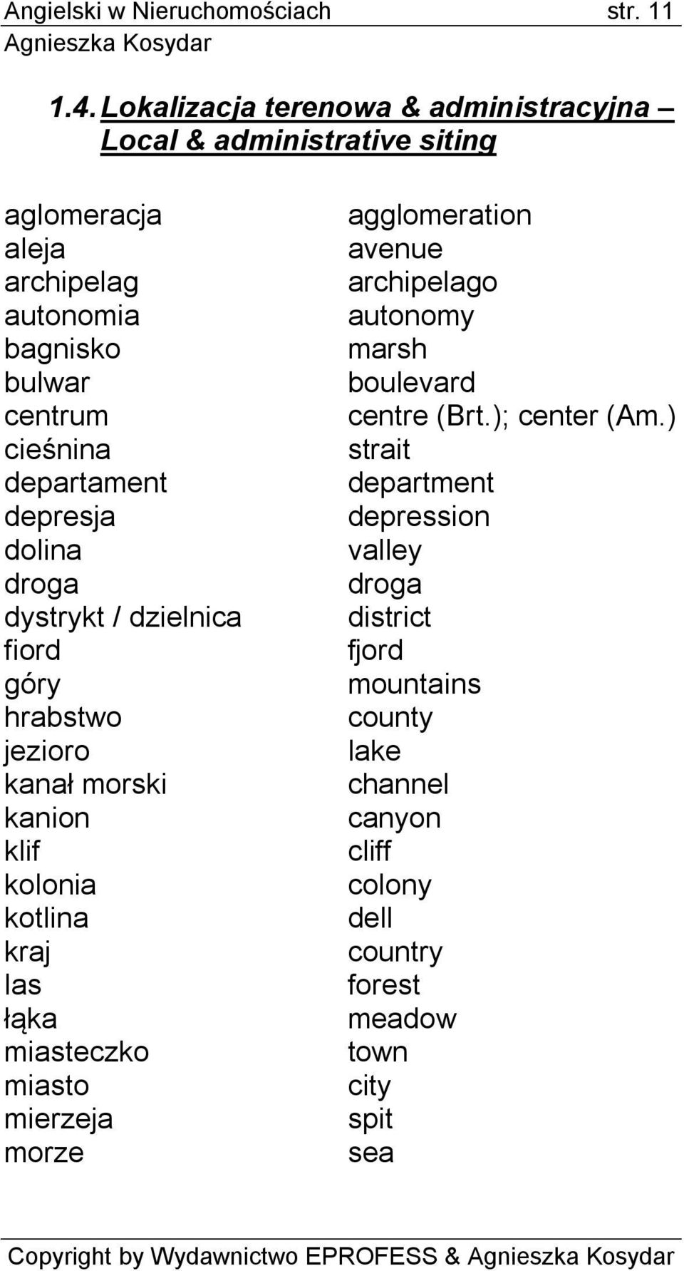departament depresja dolina droga dystrykt / dzielnica fiord góry hrabstwo jezioro kanał morski kanion klif kolonia kotlina kraj las łąka