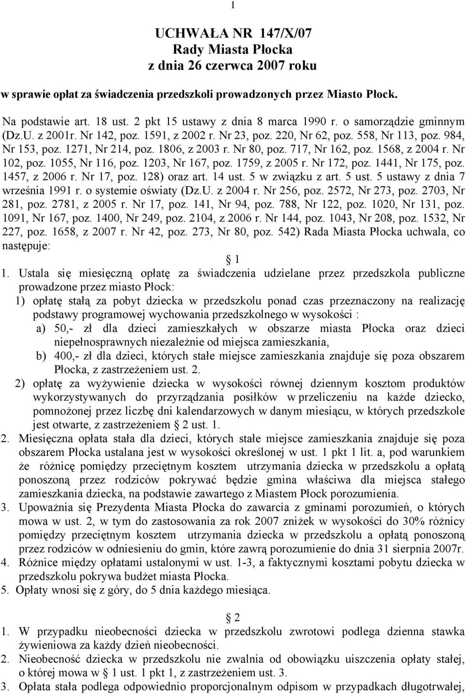 1806, z 2003 r. Nr 80, poz. 717, Nr 162, poz. 1568, z 2004 r. Nr 102, poz. 1055, Nr 116, poz. 1203, Nr 167, poz. 1759, z 2005 r. Nr 172, poz. 1441, Nr 175, poz. 1457, z 2006 r. Nr 17, poz.