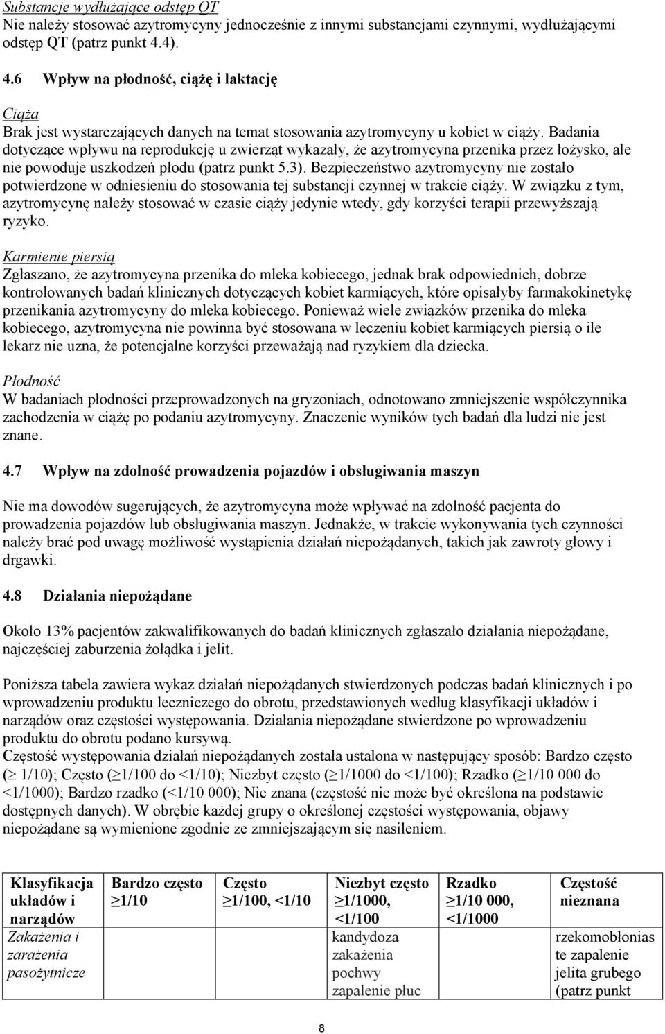 Badania dotyczące wpływu na reprodukcję u zwierząt wykazały, że azytromycyna przenika przez łożysko, ale nie powoduje uszkodzeń płodu (patrz punkt 5.3).