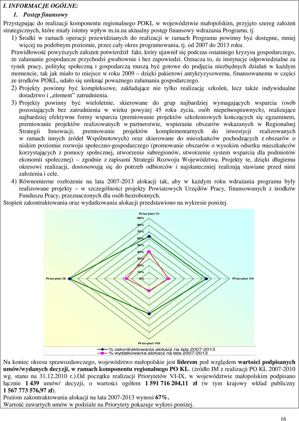 na aktualny postęp finansowy wdraŝania Programu, tj 1) Środki w ramach operacji przewidzianych do realizacji w ramach Programu powinny być dostępne, mniej więcej na podobnym poziomie, przez cały