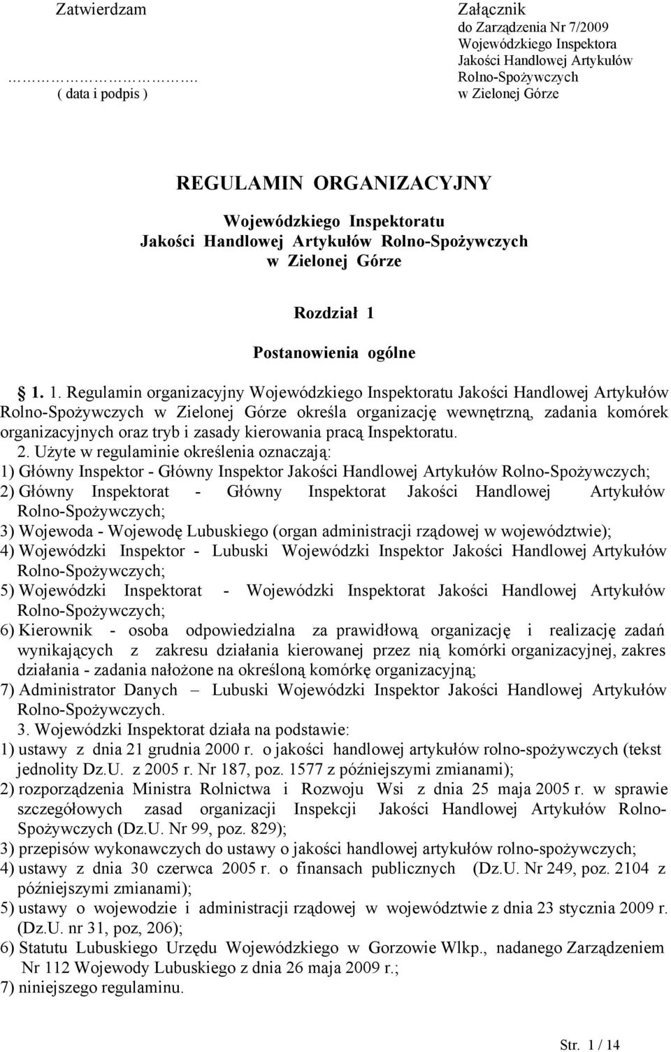 Postanowienia ogólne 1.