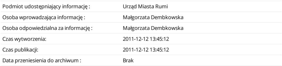 Dembkowska Małgorzata Dembkowska Czas wytworzenia: 2011-12-12