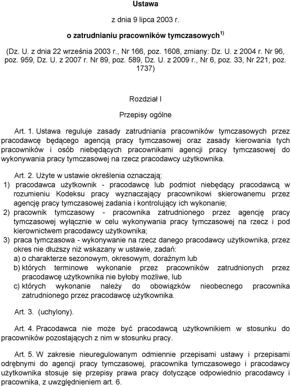 37) Rozdział I Przepisy ogólne Art. 1.
