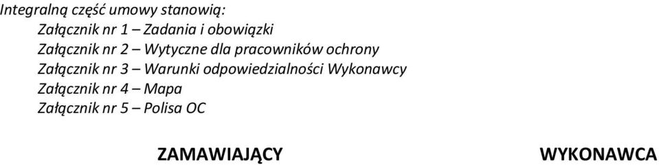 Załącznik nr 3 Warunki odpowiedzialności Wykonawcy