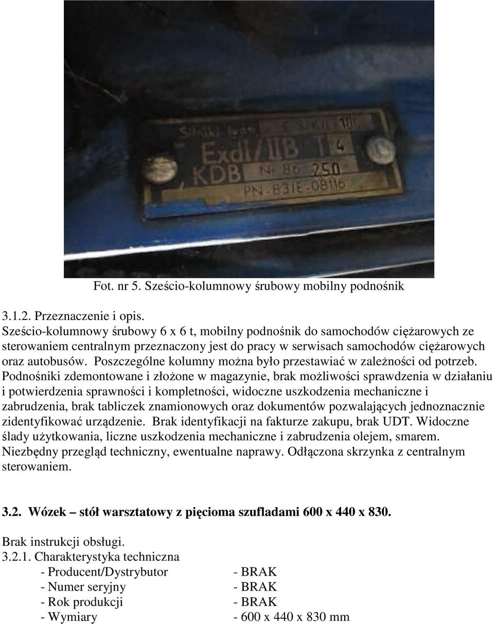 Poszczególne kolumny można było przestawiać w zależności od potrzeb.