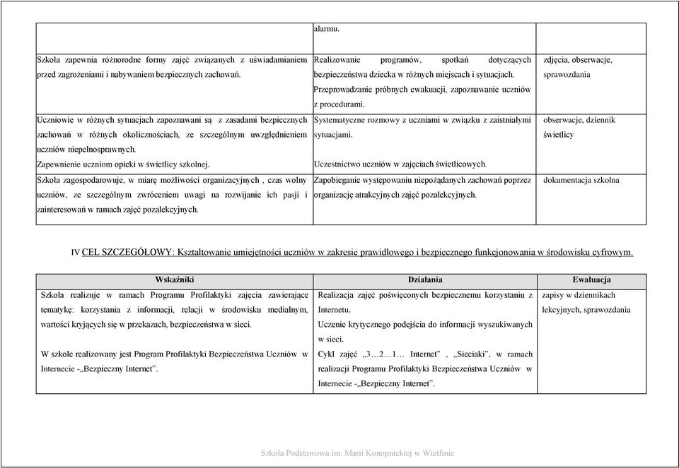 Zapewnienie uczniom opieki w świetlicy szkolnej.