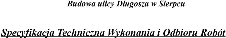 Specyfikacja