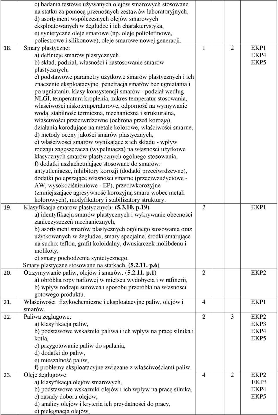 Smary plastyczne: a) definicje smarów plastycznych, b) skład, podział, własności i zastosowanie smarów plastycznych, c) podstawowe parametry użytkowe smarów plastycznych i ich znaczenie