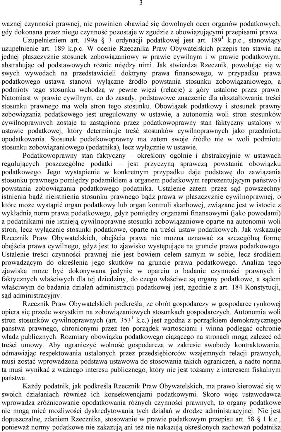 i podatkowej jest art. 189 1 k.p.c.